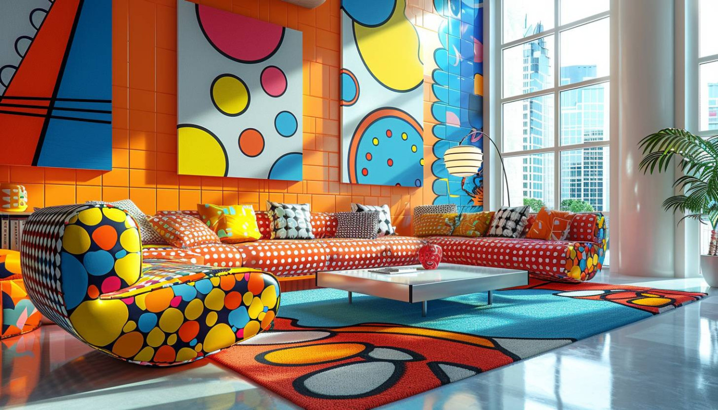 Impacto visual del arte pop: colores y diseños que revitalizan tu hogar